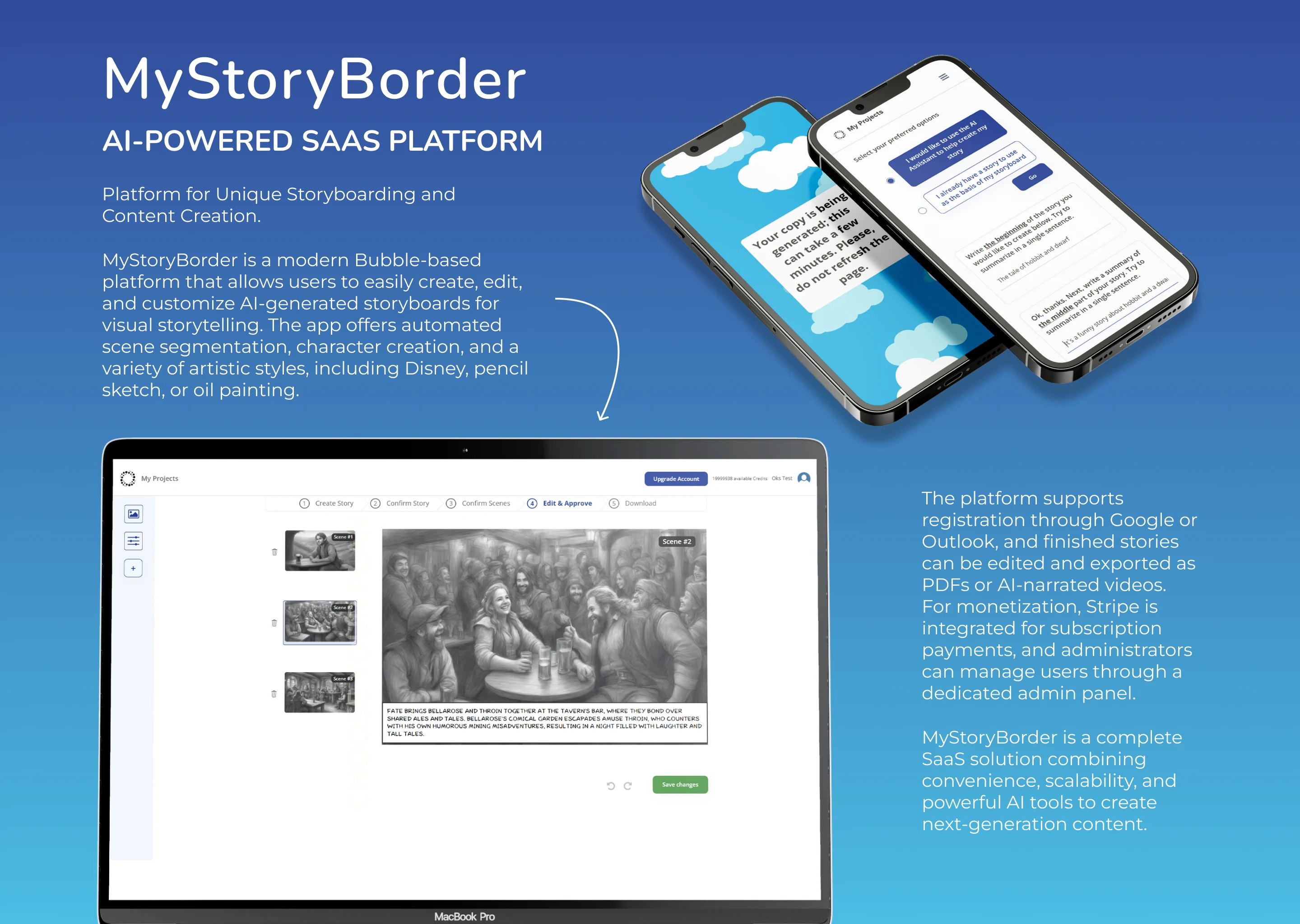 MYSTORYBORDER – AI STORYBOARD CREATOR